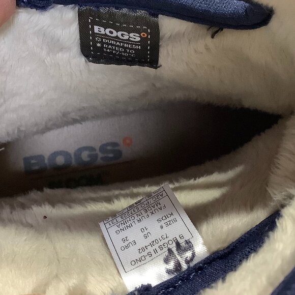 Bogs Kids' Winter Fleece Lined Rain Boots Size 10 Dinosaur Print - Picture 11 of 11